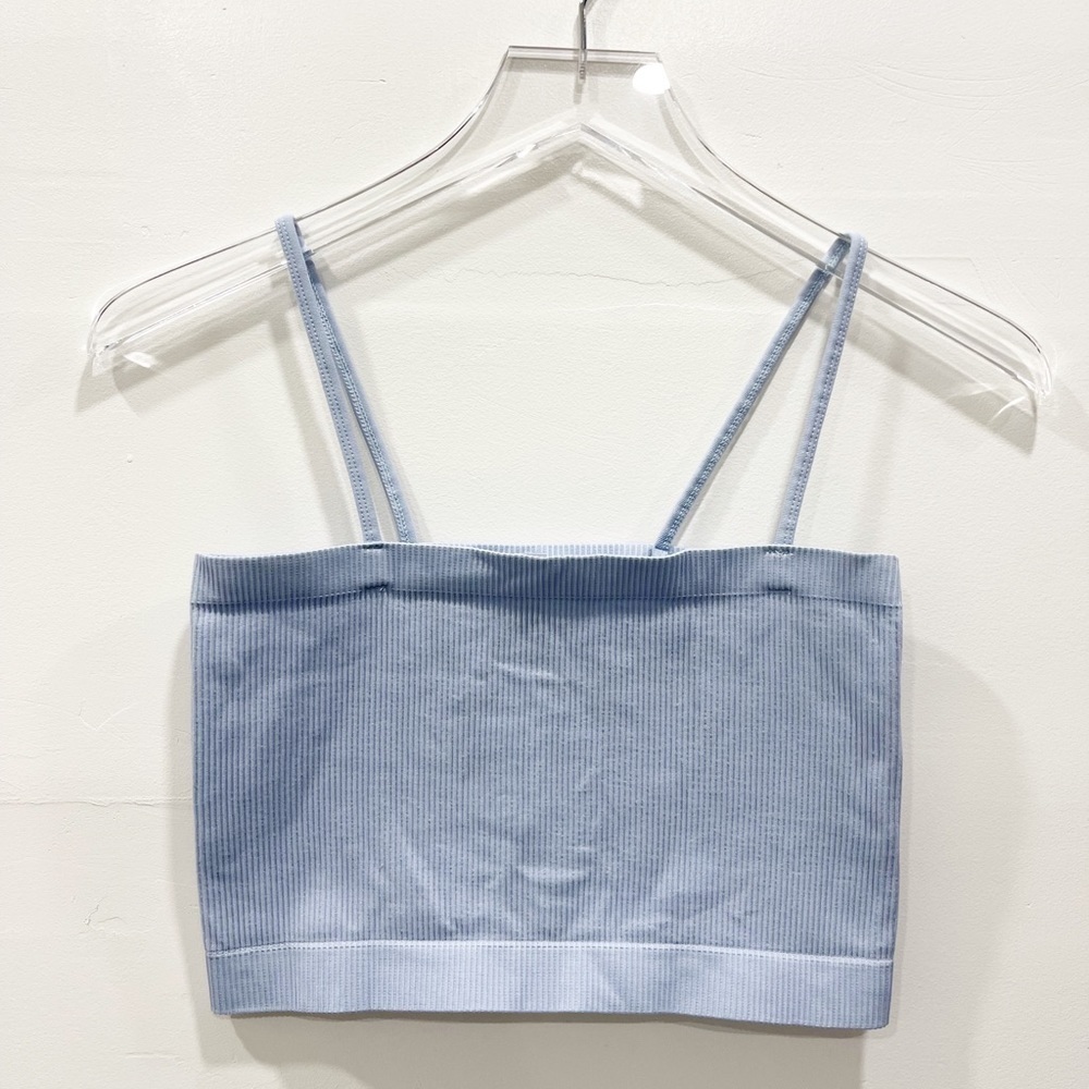 Urban Outfitters Out From Under Ribbed Light Blue Straight Bra Top Crop M/L